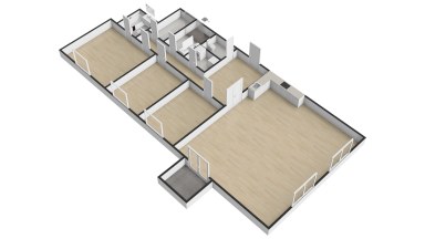 Pronájem krásného bytu 4+kk/B/S/PS, 140m2, Praha 6 - Vokovice, Skotská