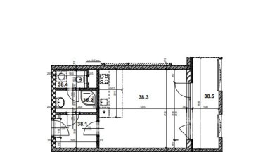 Pronájem krásného  bytu 1+kk/L/S/PS, 36 m2, Praha 5 - Zličín, Míšovická