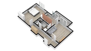 Pronájem bytu 2+1/B, 50 m2, Praha 4 - Braník, ul. Žalmanova.