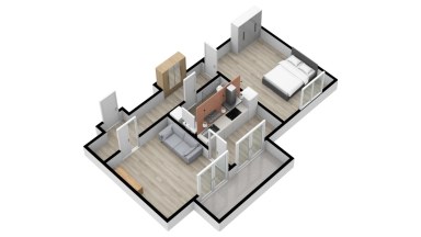 Pronájem bytu 2+1/B, 50 m2, Praha 4 - Braník, ul. Žalmanova.