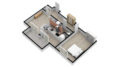 Pronájem bytu 2+1/B, 50 m2, Praha 4 - Braník, ul. Žalmanova.