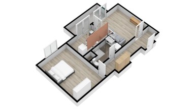 Pronájem bytu 2+1/B, 50 m2, Praha 4 - Braník, ul. Žalmanova.