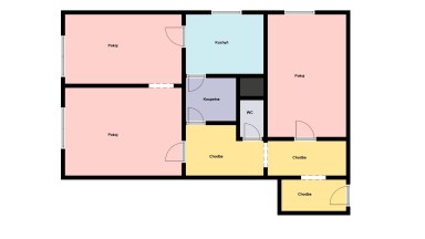Prodej bytu 3+1 (původně 2+1), 63,7 m² včetně komory + 6,3 m² lodžie, Praha 4, Braník, ul. Údolní