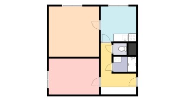 Pronájem hezkého bytu 2+1/S, 45 m2, Praha 5 - Hlubočepy, ul. Borského.