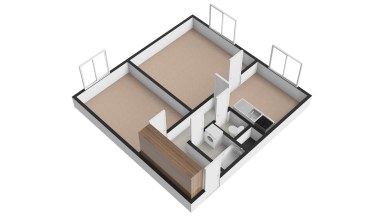 Pronájem hezkého bytu 2+1/S, 45 m2, Praha 5 - Hlubočepy, ul. Borského.