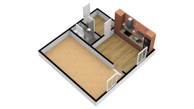 Pronájem bytu 1+1, 44 m2, ulice Křižíkova, Praha 8 – Karlín. 