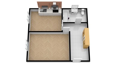 Pronájem bytu 2+kk, 45 m2, Liberec, ul. Revoluční.