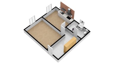 Pronájem bytu 2+kk, 45 m2, Liberec, ul. Revoluční.