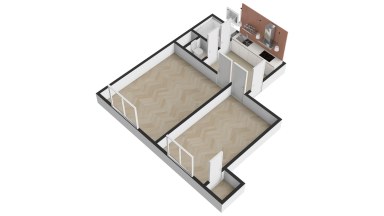 Pronájem bytu 2+k, 45 m2, Praha 3 - Žižkov, ul. Biskupcova.