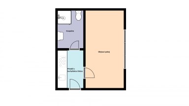 Pronájem nebytového prostoru - bytu,  20 m2, Praha 9 - Horní Počernice.