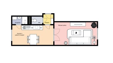 Slunný byt 2+kk se spacím patrem, po rekonstrukci, Praha 3 – Žižkov