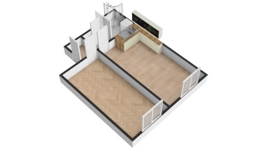 Pronájem bytu 2+kk, 46 m2, Praha 4 - Nusle, ul. K Podjezdu.
