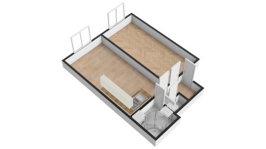 Pronájem bytu 2+kk, 46 m2, Praha 4 - Nusle, ul. K Podjezdu.