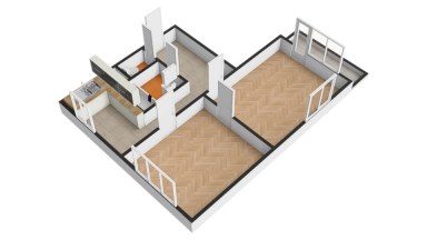 Pronájem bytu 2+1/B/S, 53 m2, Praha 3 - Žižkov, ul. Pod Lipami.