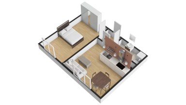 Pronájem bytu 2+kk, 45m2, Praha 4 - Modřany, ul. Pískařská.