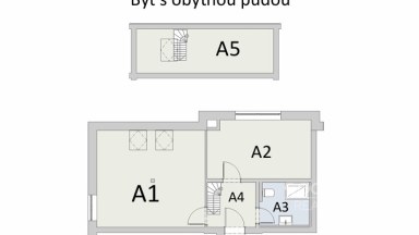Pronájem bytu 2+kk/S/PS, 55 m2, Nový Bor, ul. Prokopa Velikého.