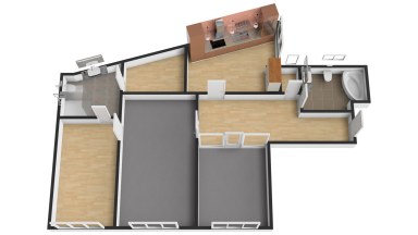 Pronájem bytu 3+1 + hala + šatna + 2x koupelna (celkem 97 m²) na Václavském náměstí