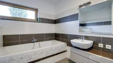 Pronájem moderního rodinného domu 4+kk se zahradou v Borku u Staré Boleslavi.