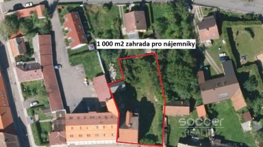 Pronájem pěkného bytu 3+kk 55 m2  v centru Neveklova, okres Benešov.